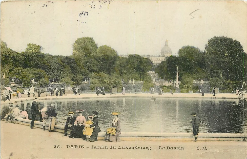 PARIS - Jardin du Luxembourg - Der Bassin — C.M. n°25 - Vorderseite