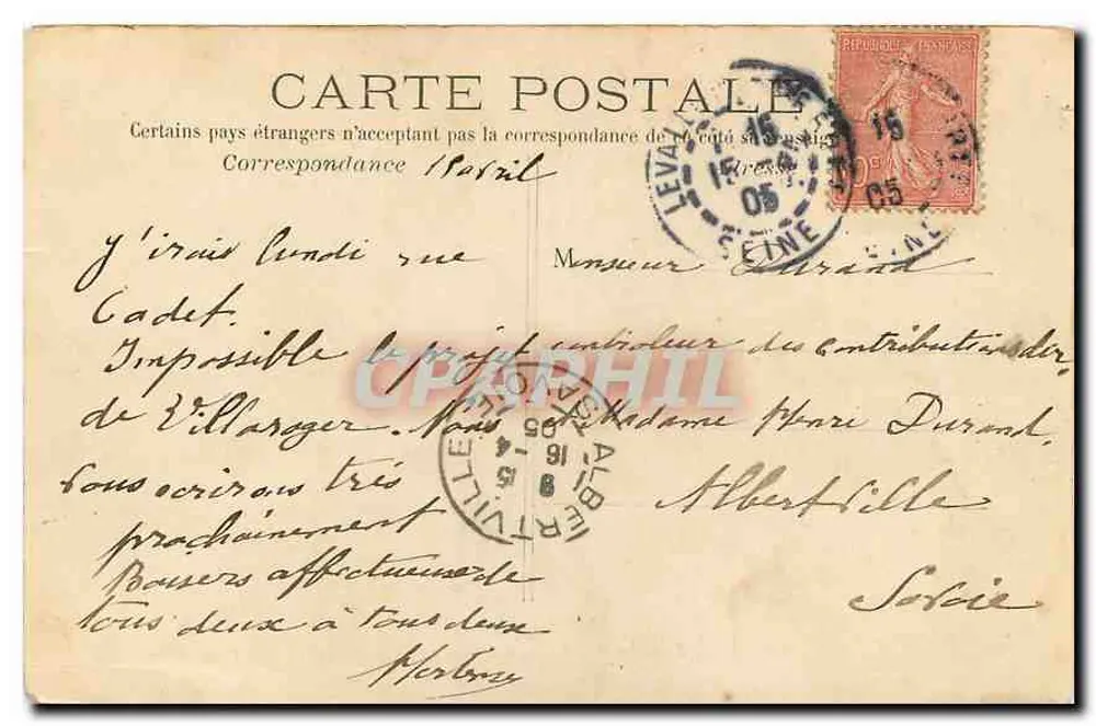 PARIS - Jardin du Luxembourg - Der Bassin — C.M. n°25 - Rückseite
