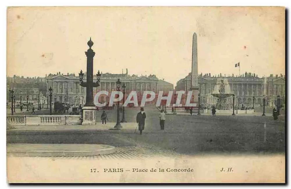Paris — Place de la Concorde — J. H. n°17 - Frente