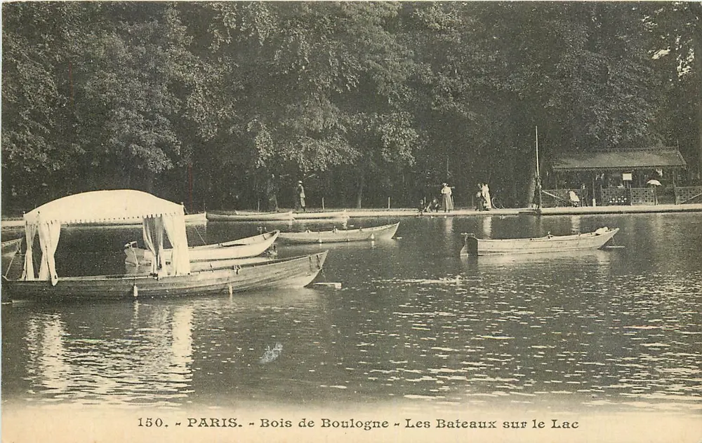 PARIS - Bois de Boulogne - Boote auf dem See - n°150 - Vorderseite