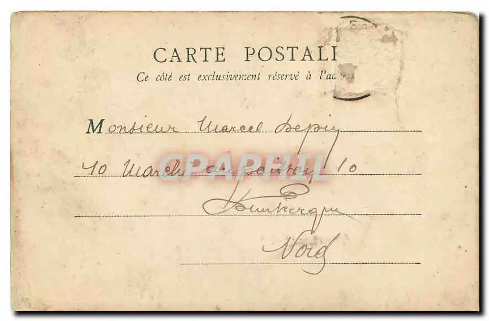 Avenida da Ópera — Paris — B.F., Paris, n°101 - Verso