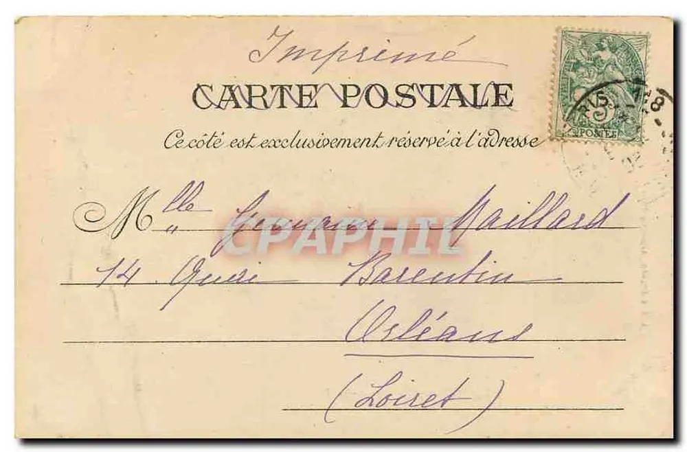 Paris — Igreja de São Filipe do Rolo — L. J. & Cie, editora, Angoulême-Paris - Verso