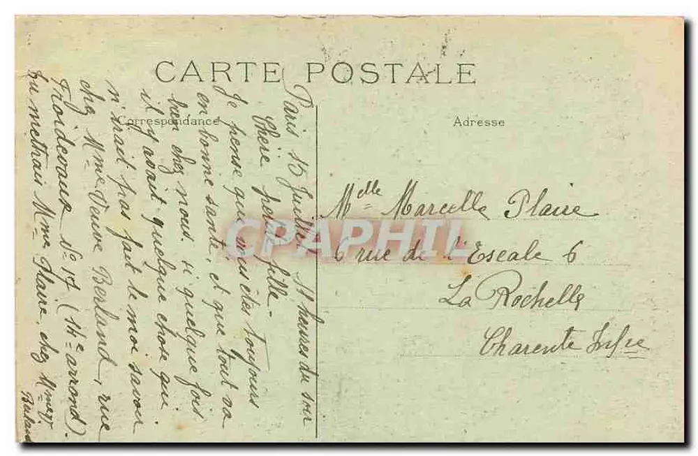 Basilika des Heiligen Herzens von Montmartre — Paris — Verlag nicht sichtbar, Seriennummer 059 - Rückseite