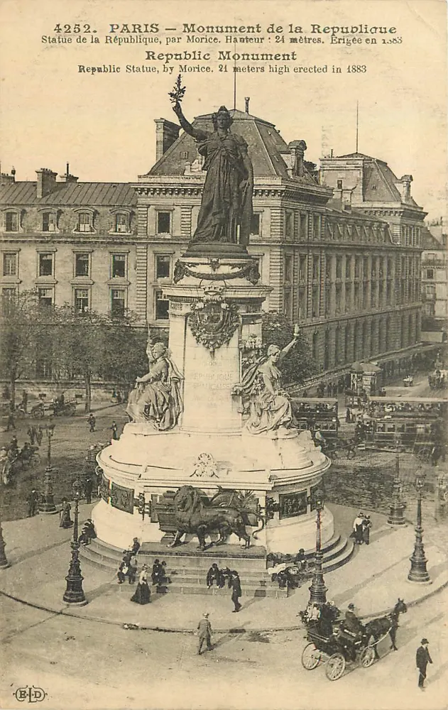 Paris — Monument de la République — by Morice, erected in 1883 - Front