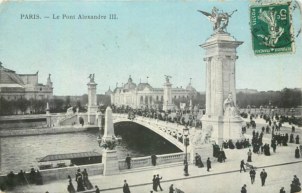 Paris — O Pont Alexandre III — Editor não visível, número de série ilegível - Frente