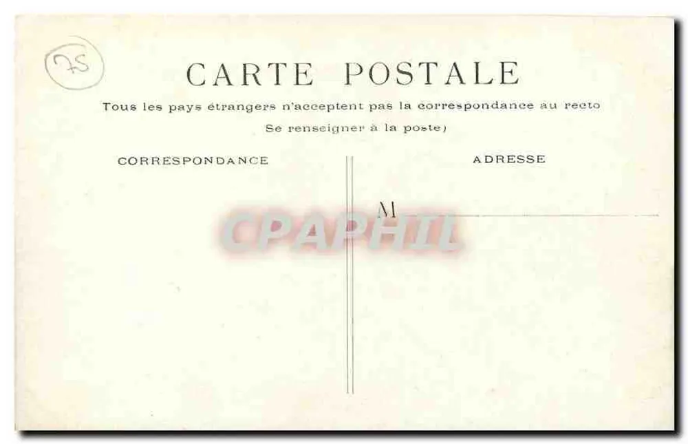 Paris - O Pequeno Palácio — vista arquitetônica — editor não identificado - Verso