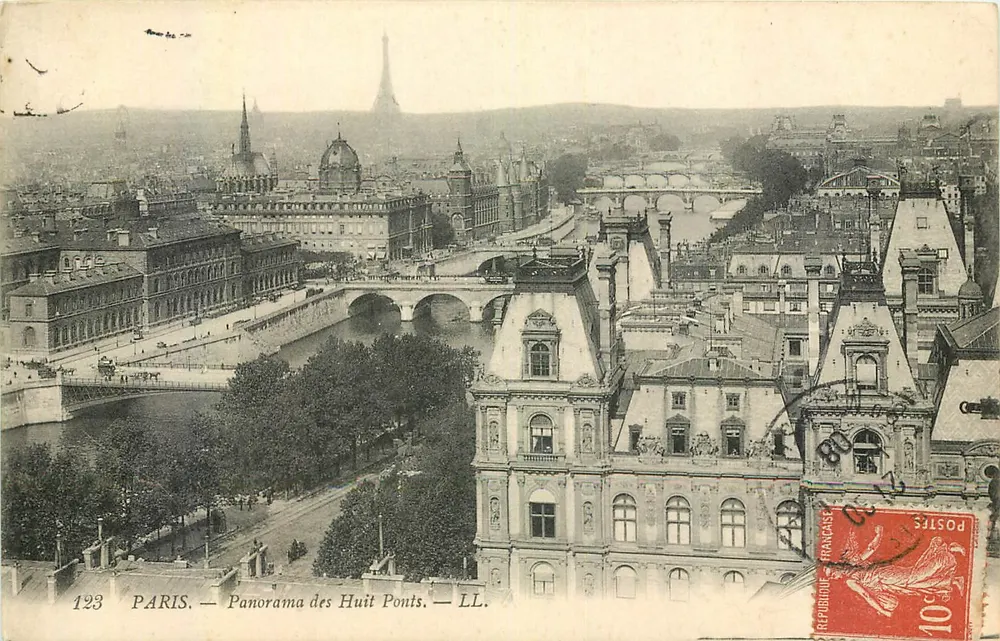 PARIS. — Panorama dos Oito Pontos. — LL. — n°123 - Frente
