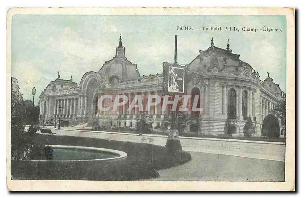 Paris — O Pequeno Palácio, Champs-Élysées — editor não identificado - Frente