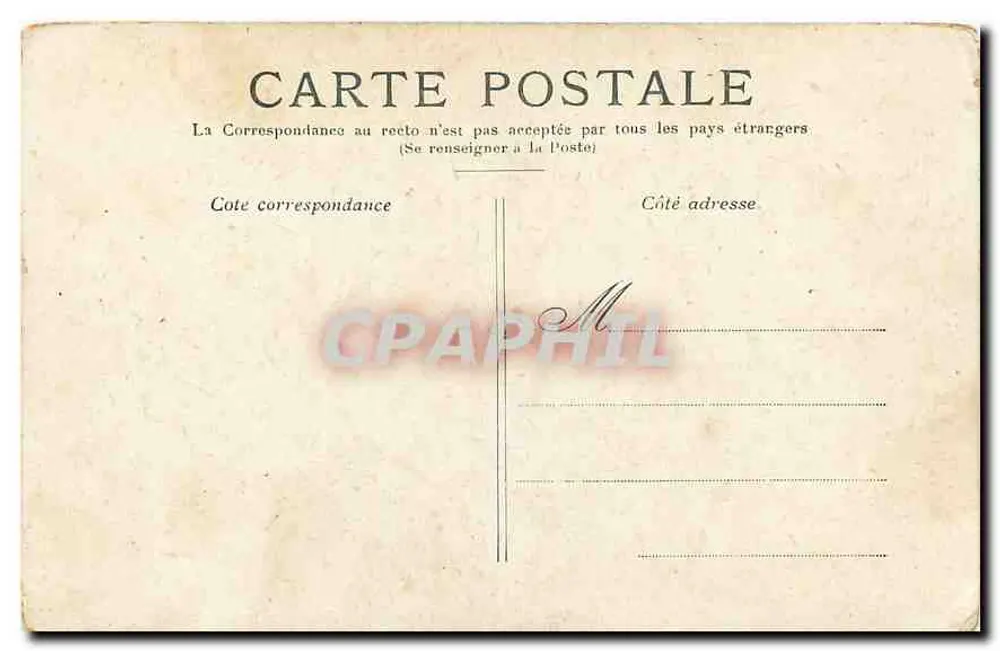 Paris — O Trocadero — Editor não identificado, número de série não visível - Verso