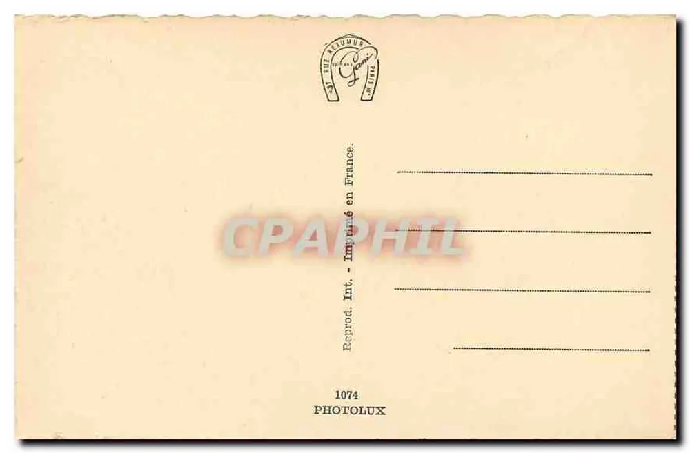 Paris - Place de la République — estátua central e edifícios — Photolux n°1074 - Verso