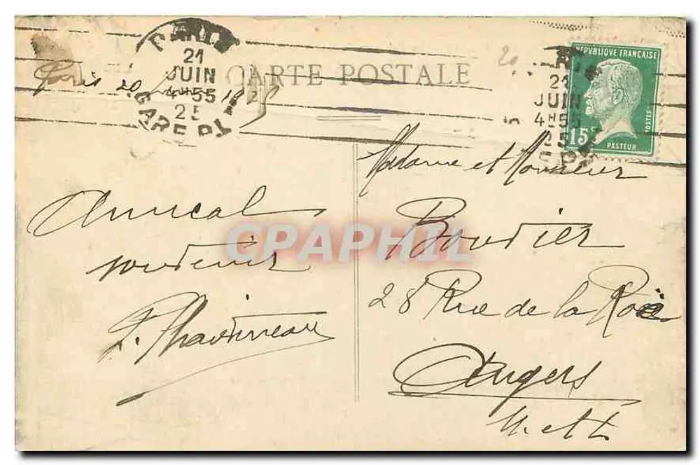 PARIS — Le Palais de Justice et la Ste-Chapelle — éditeur anonyme - Verso