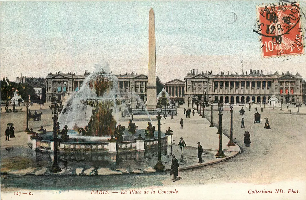 PARIS. — A Place de la Concorde — Collections ND. Phot. — n° 127-C - Frente