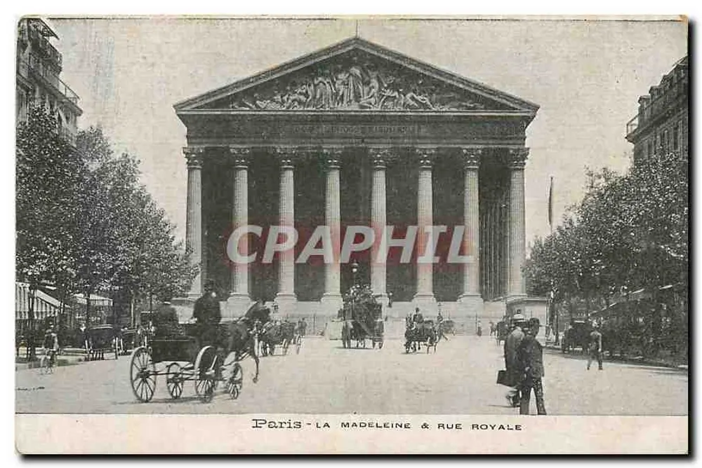 Paris - A Madeleine & Rue Royale — editor não visível - Frente