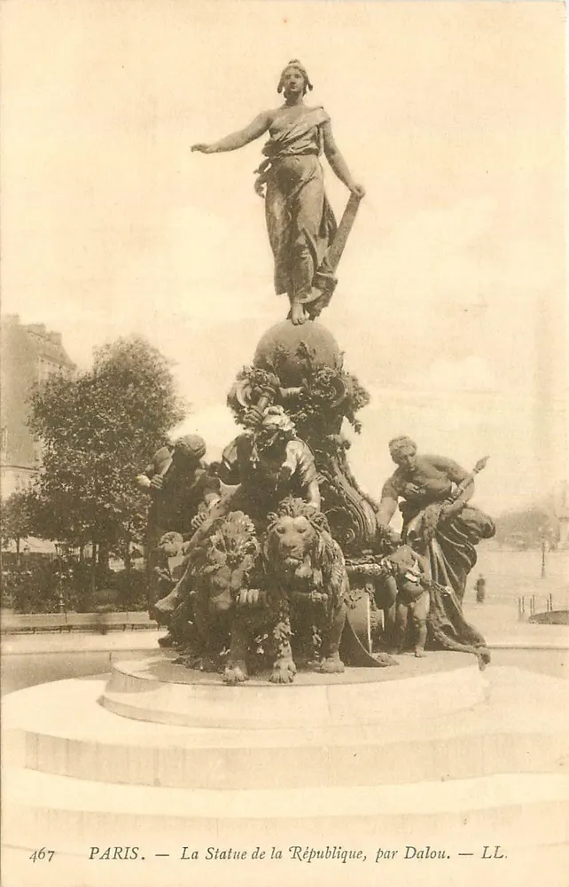 Paris — La Statue de la République, par Dalou — LL. n° 467 - Recto