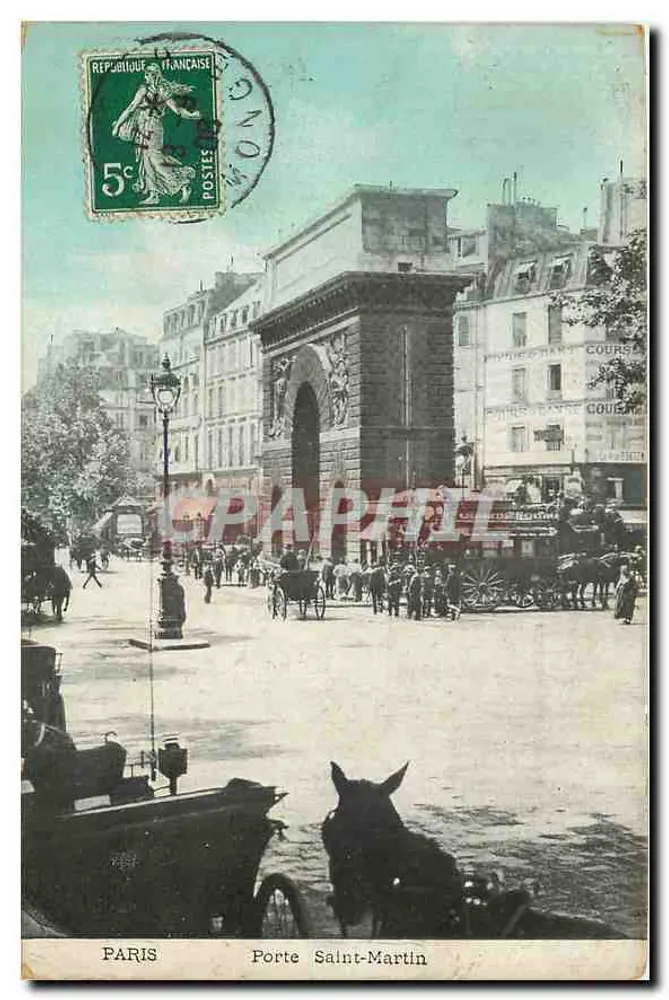 Paris — Porta Saint-Martin — editor não identificado - Frente