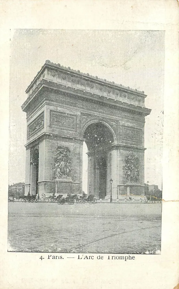 Paris — L'Arc de Triomphe — Collection du Petit Parisien, N° 4 - Awers