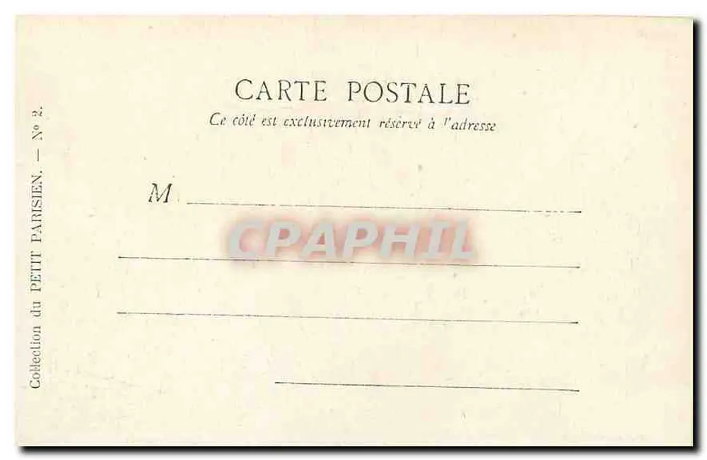 Paris — Grand Palais. Porte principale (Champs-Élysées) — Collection du Petit Parisien, N° 2 - Verso