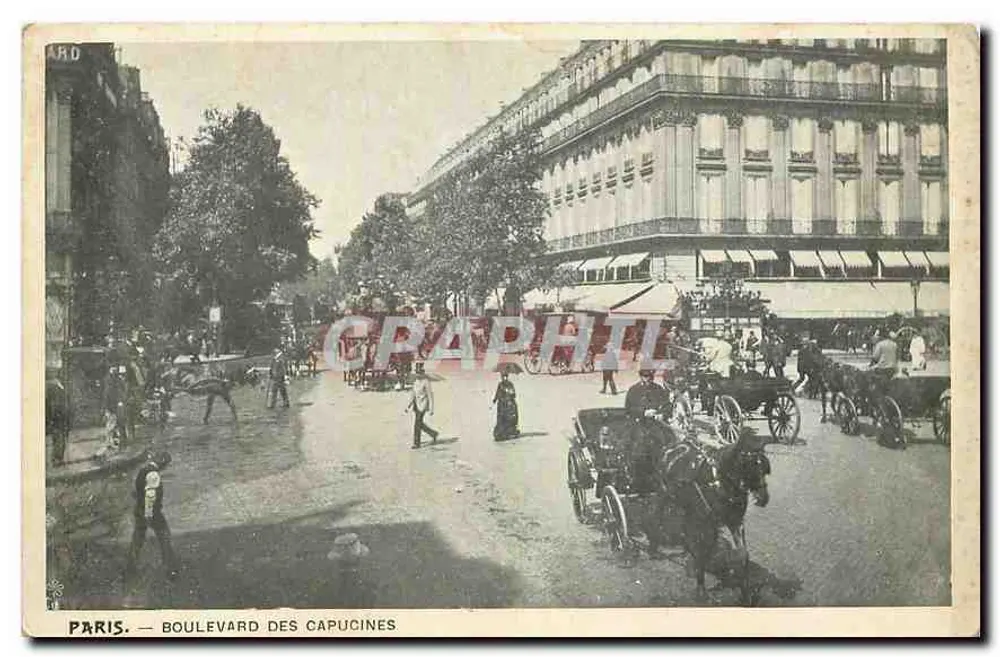 Paris — Boulevard des Capucines — editor L. Gard - Frente