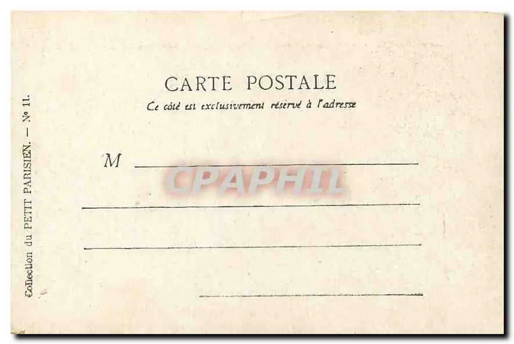 Paris — A Porta Saint-Martin — Coleção do Petit Parisien, N° 11 - Verso