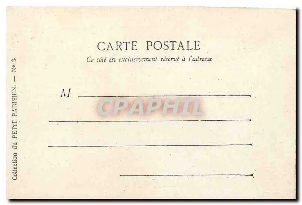 Paris — O Monumento de Étienne Dolet — Coleção do Petit Parisien, N° 3 - Verso