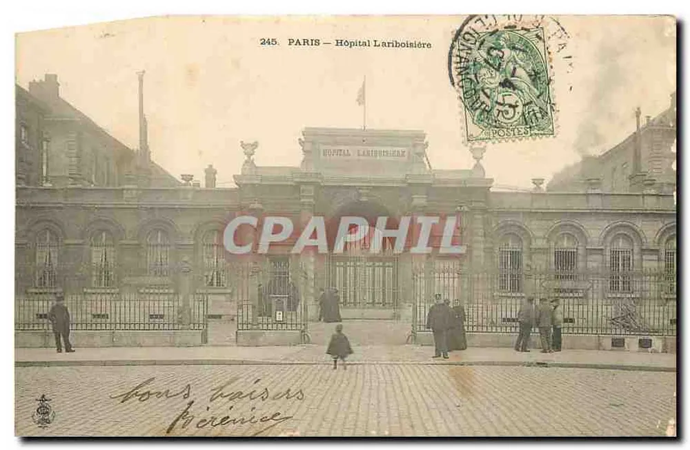Paris — Hôpital Lariboisière — éditeur anonyme, n° 245 - Recto