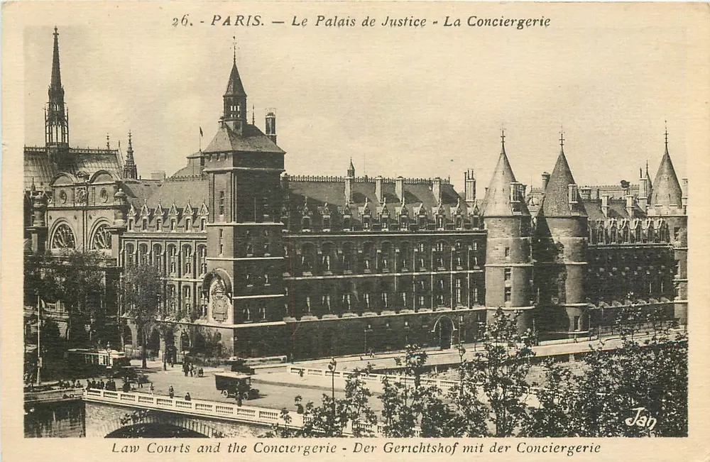 Paris — Le Palais de Justice - La Conciergerie — Jan - Recto