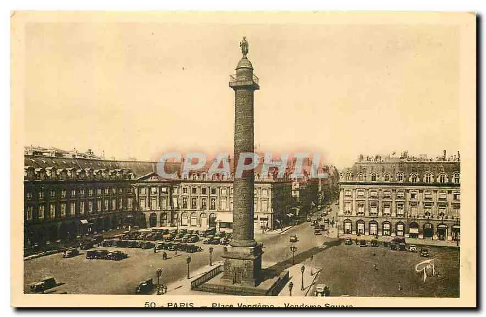 Paris — Place Vendôme — Vendôme Square - Frente