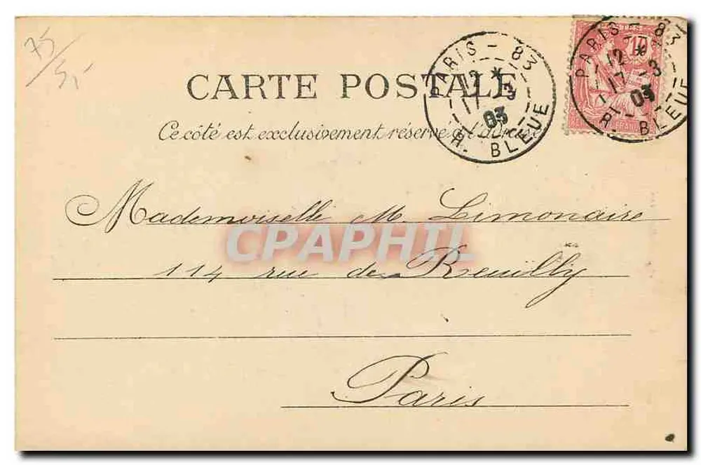 Paris — Hotel de Cluny — Hotel Madeleine — L. J. & Cie, editores, Arras - Verso