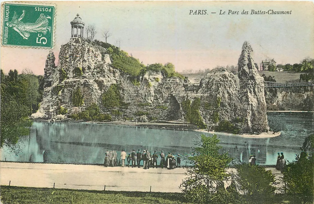 PARIS. — Le Parc des Buttes-Chaumont — Éditeur non visible, n° de série non lisible - Frente