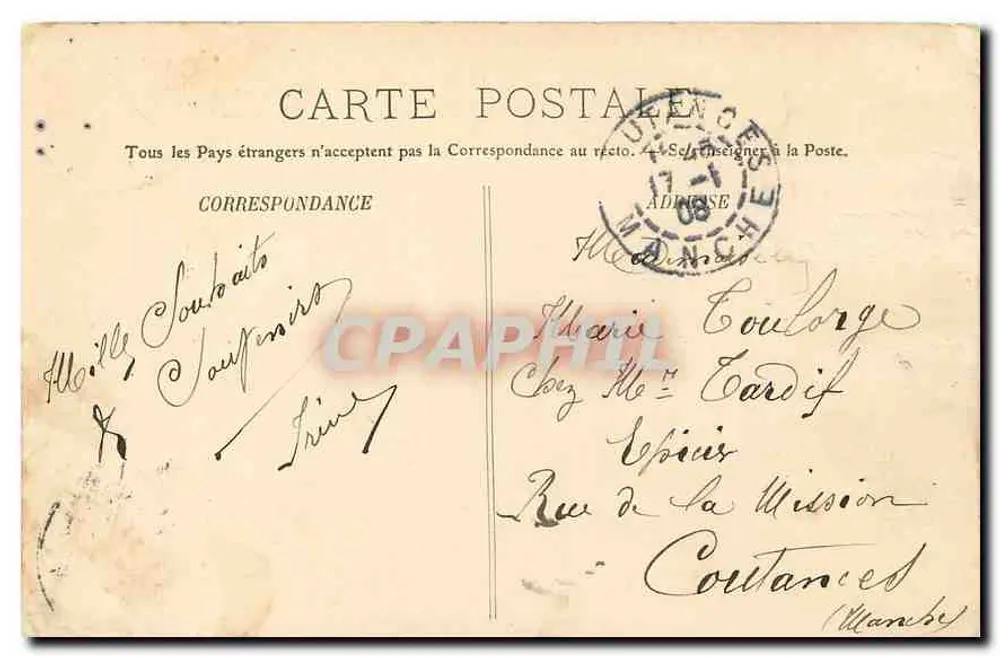 PARIS — A Rue Royale — LL. — n°58 - Verso