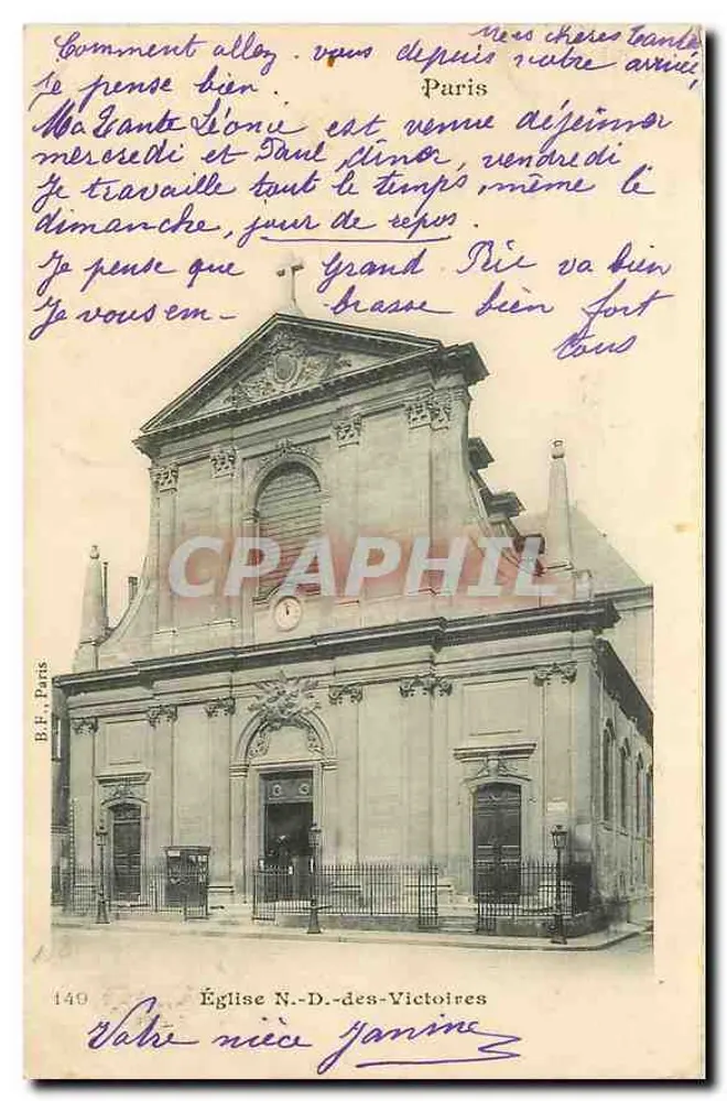 Igreja N.-D.-des-Victoires — Paris — B.E. Paris, n°140 - Frente