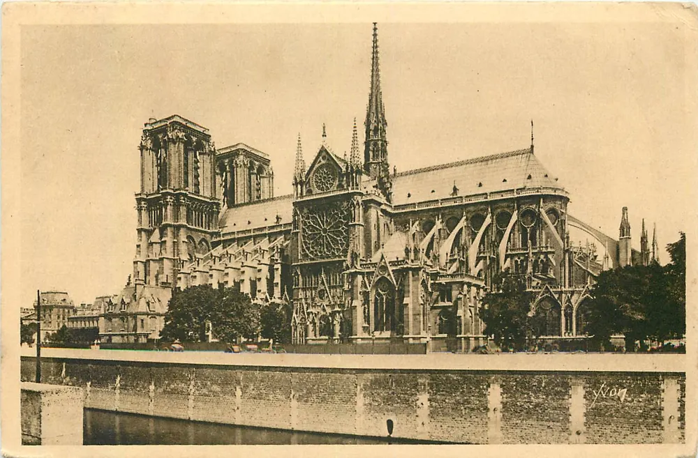 Notre-Dame de Paris — Vista geral — Les Éditions d'Art Yvon, n°185 - Frente