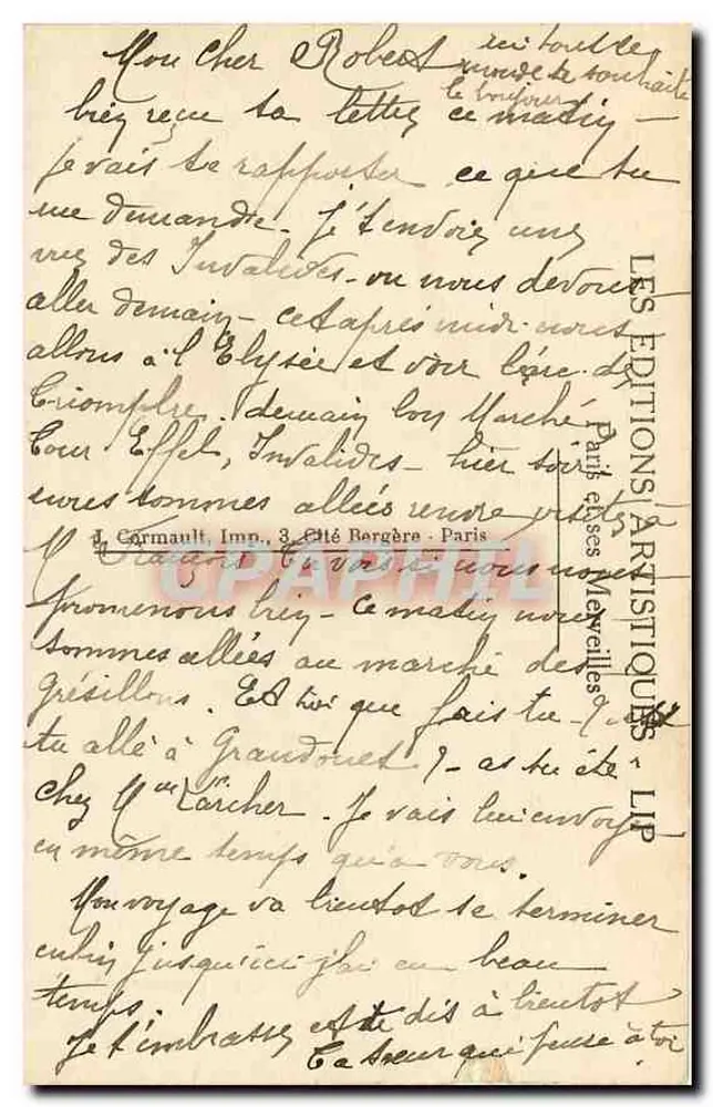 Paris — O Domo dos Invalidos — LIP - Verso
