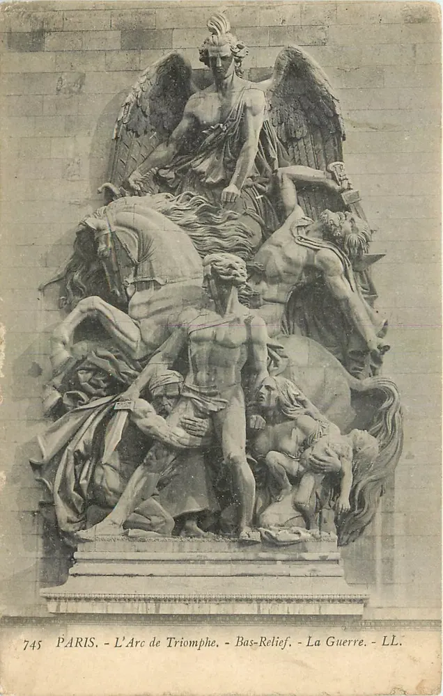 Parijs - Het Arc de Triomphe - Bas-relief - De Oorlog - LL. - n°745 - Voorkant
