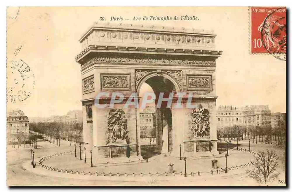 Paris — Arco do Triunfo da Estrela — n°30 - Frente