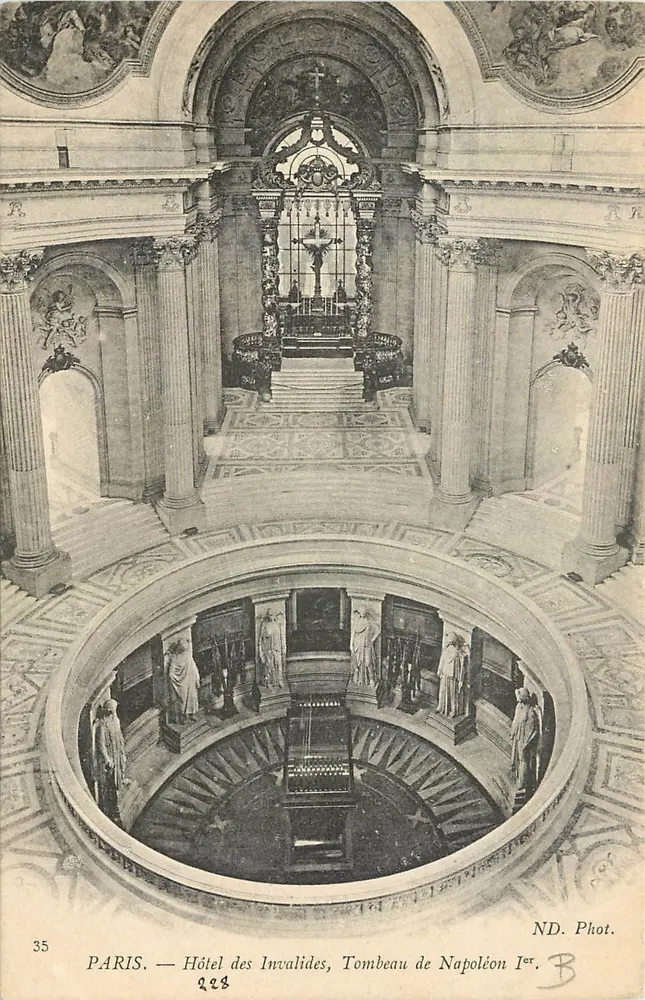 Paris — Hôtel des Invalides, Tombeau de Napoléon Ier — ND. Phot. n° 35 - Recto
