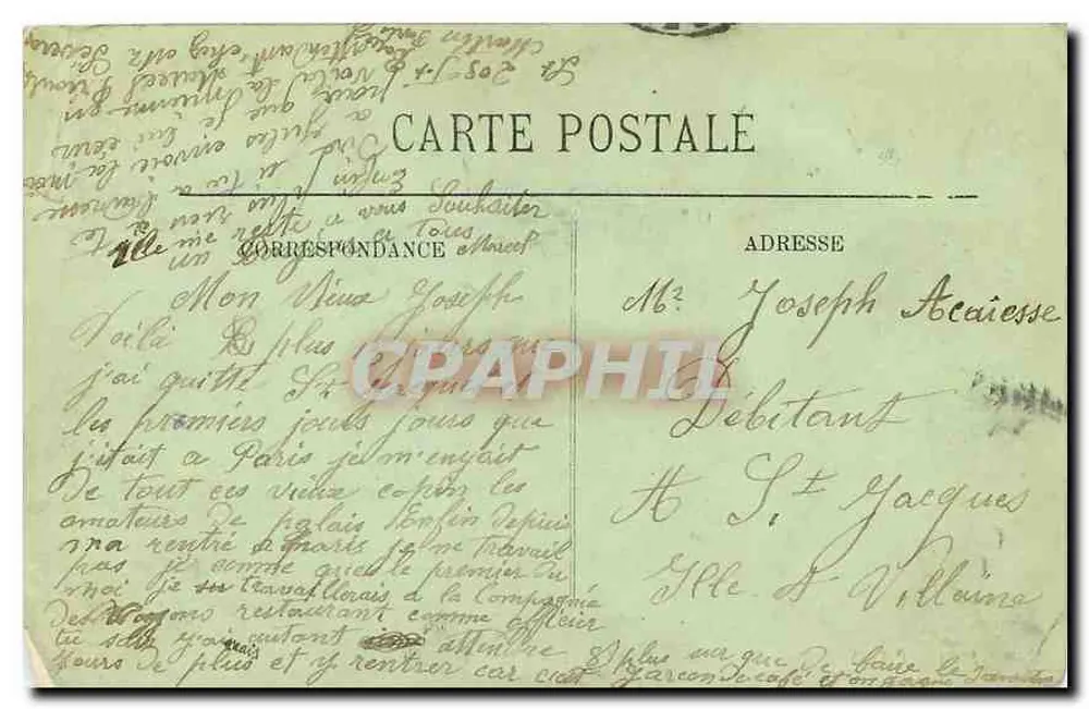 Paris (Xe) — Boulevard de Strasbourg — LL. — n° 1441 - Verso