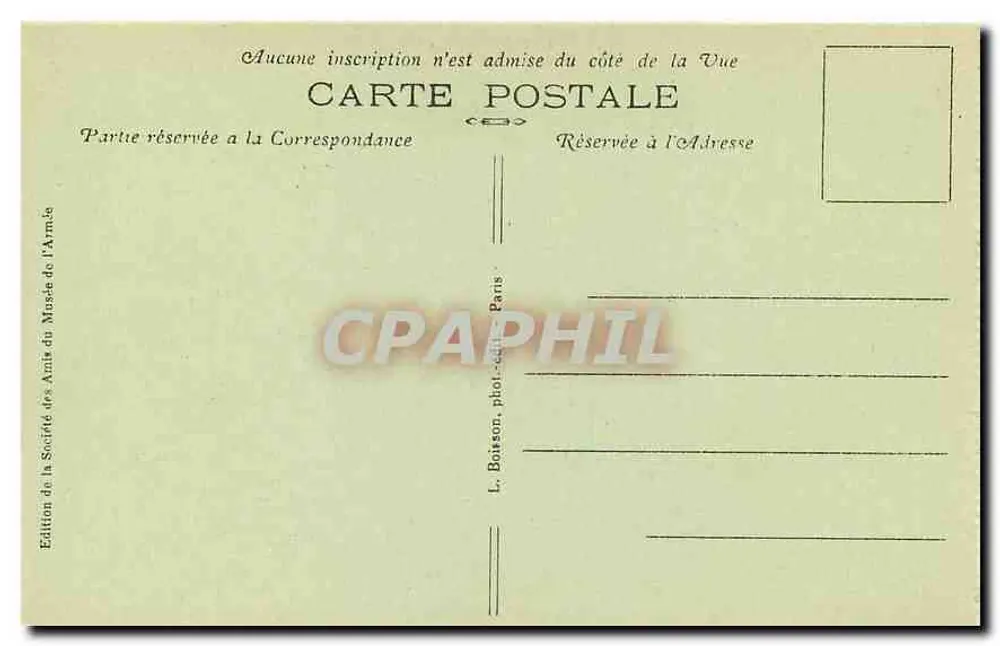 Dôme dos Invalides — Paris — Editor L. Boitson - Verso