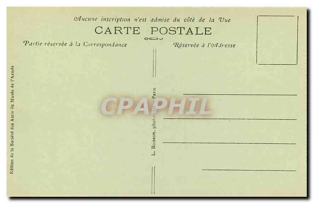 Tombeau de Napoléon — Hôtel des Invalides — Éd. L. Boisson, Paris - Verso