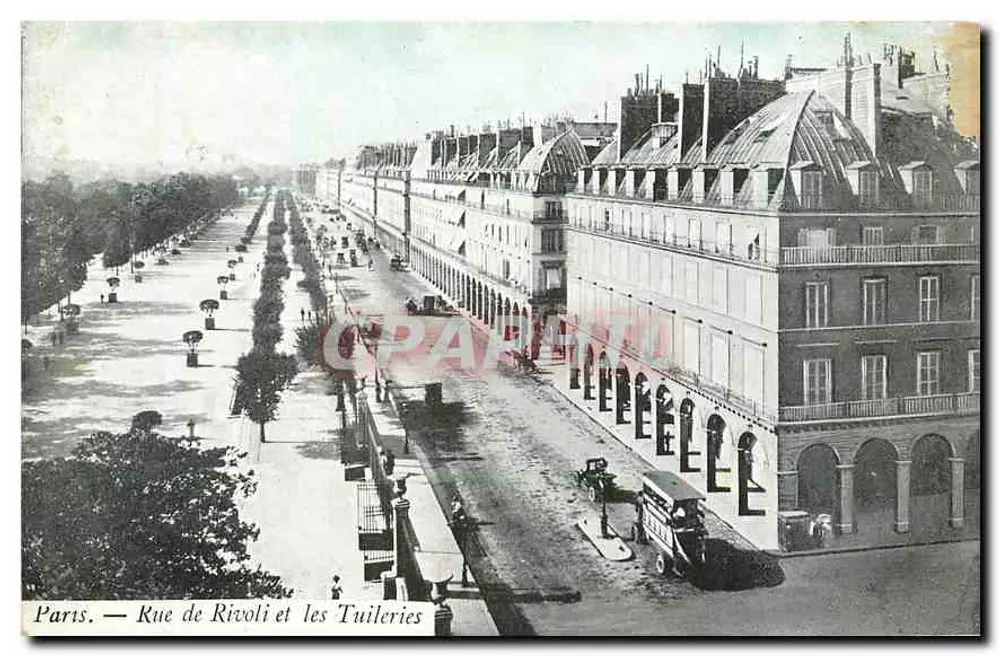Paris — Rue de Rivoli et les Tuileries - Recto