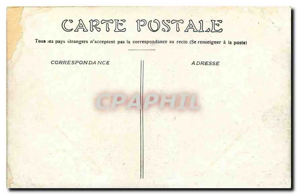 Paris — Rue de Rivoli et les Tuileries - Verso