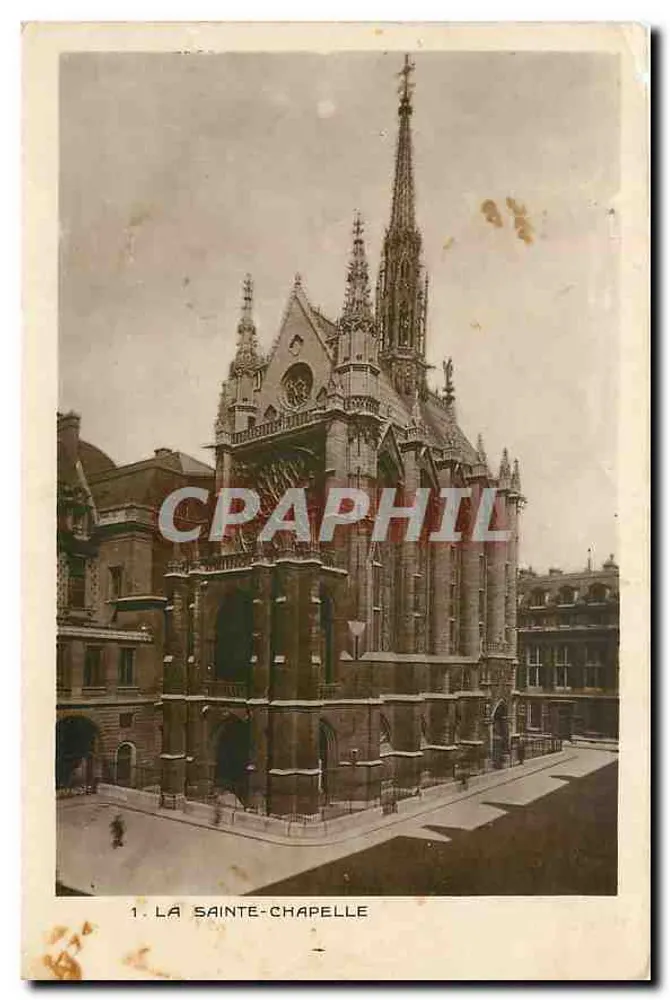 A Santa Capela — vista externa — Edição dos Monumentos Históricos, Paris - Frente