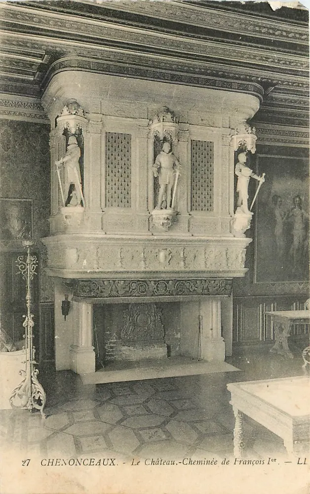 Chenonceaux - Le Château - Cheminée de François Ier — L1 - Recto