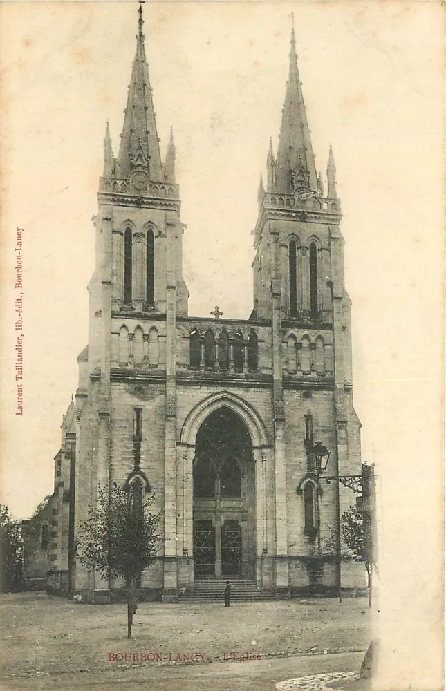 Bourbon-Lancy — A Igreja — Laurent Taillardier, lit.-editor, Bourbon-Lancy - Frente