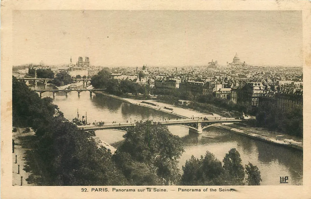 Paris — Panorama over the Seine — Artist Editions LIP n°32 - Front
