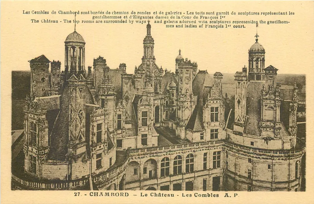 Chambord — O Castelo — Os Comblés — A.P. n°27 - Frente