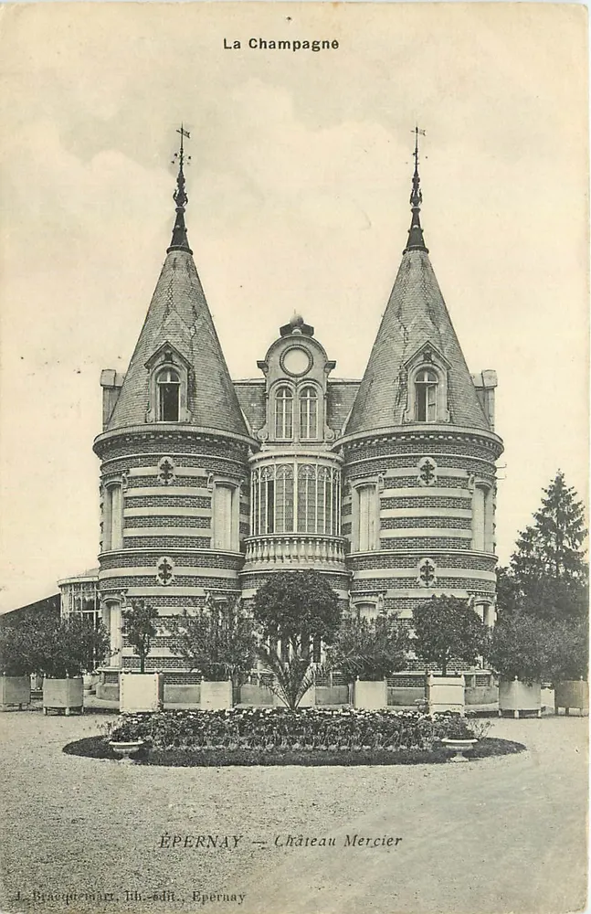 Épernay — Castelo Mercier — Editor: L. Brangéniart, Épernay - Frente