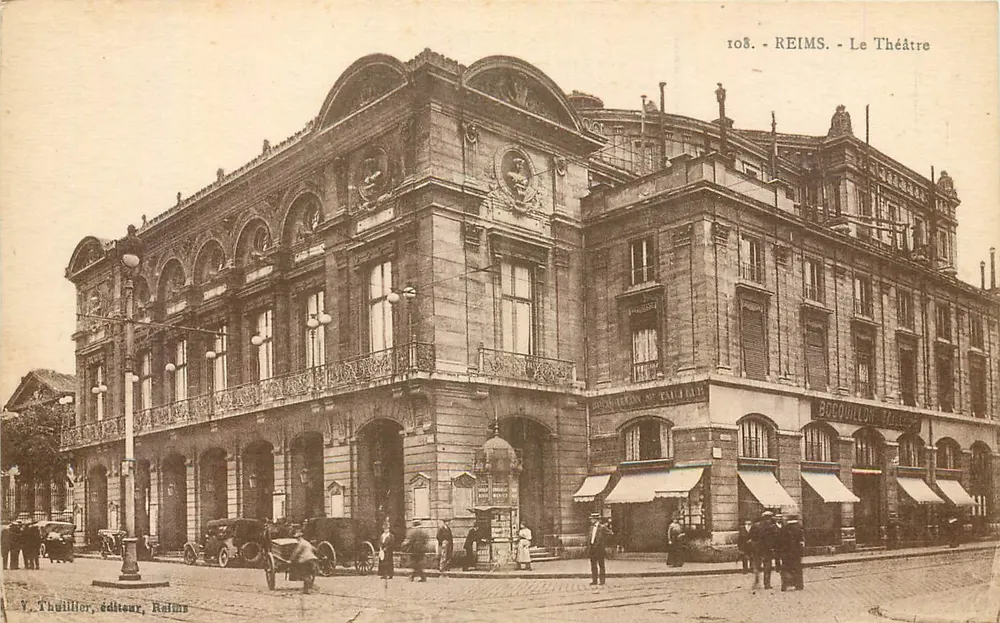 Reims - O Teatro — V. Thoillier, editor, Reims, n° 108 - Frente