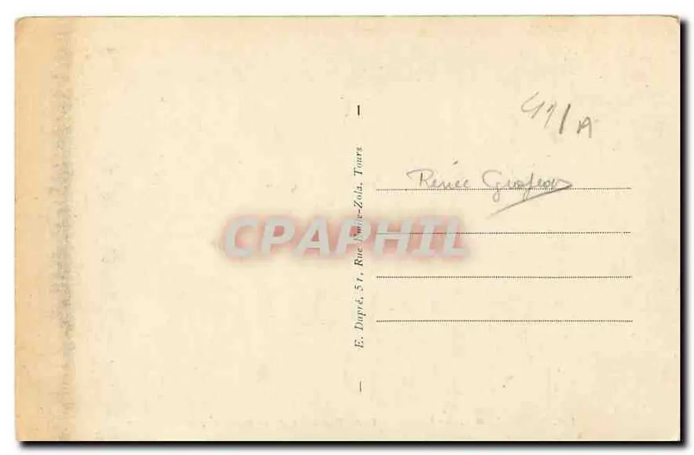BLOIS (L.-et-C.) — L'escalier Denis-Papin — éditeur A.P. n°121 - Verso