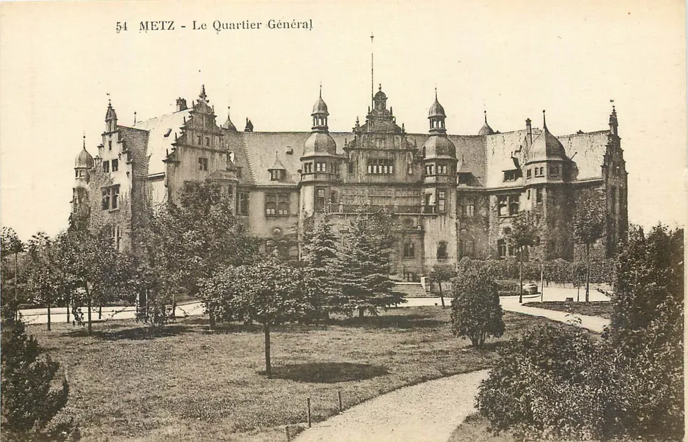 Metz - O Quartel-General — editor Ch. Fritzer, Metz - Frente